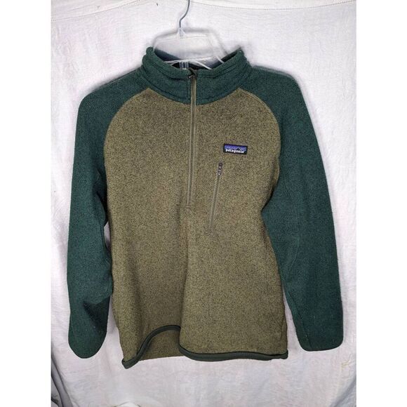 Vintage Patagonia Green Zip Front Hoodie Jacket Mens M Medium - Picture 1 of 8